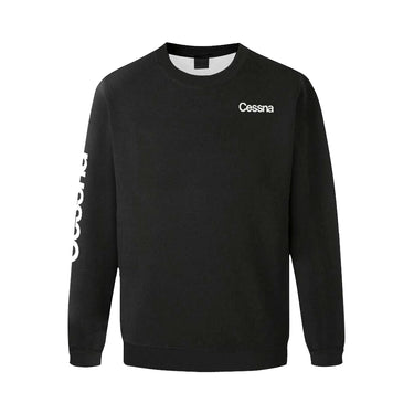 Cessna 182 Men's Oversized Fleece Crew Sweatshirt e-joyer